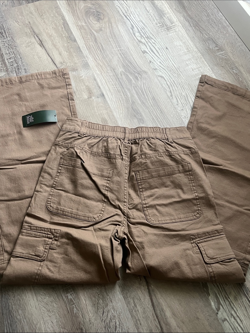 wild fable brown Wide-Leg Cargo Pants - Picture 8 of 8